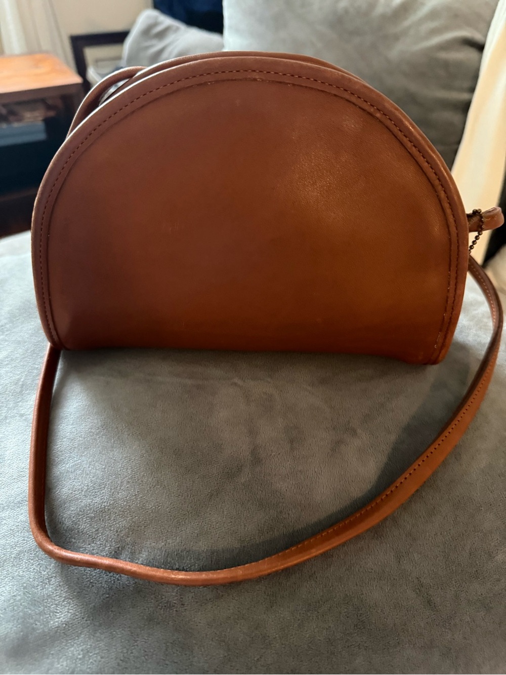 Women's Tan Leather Crossbody Bag